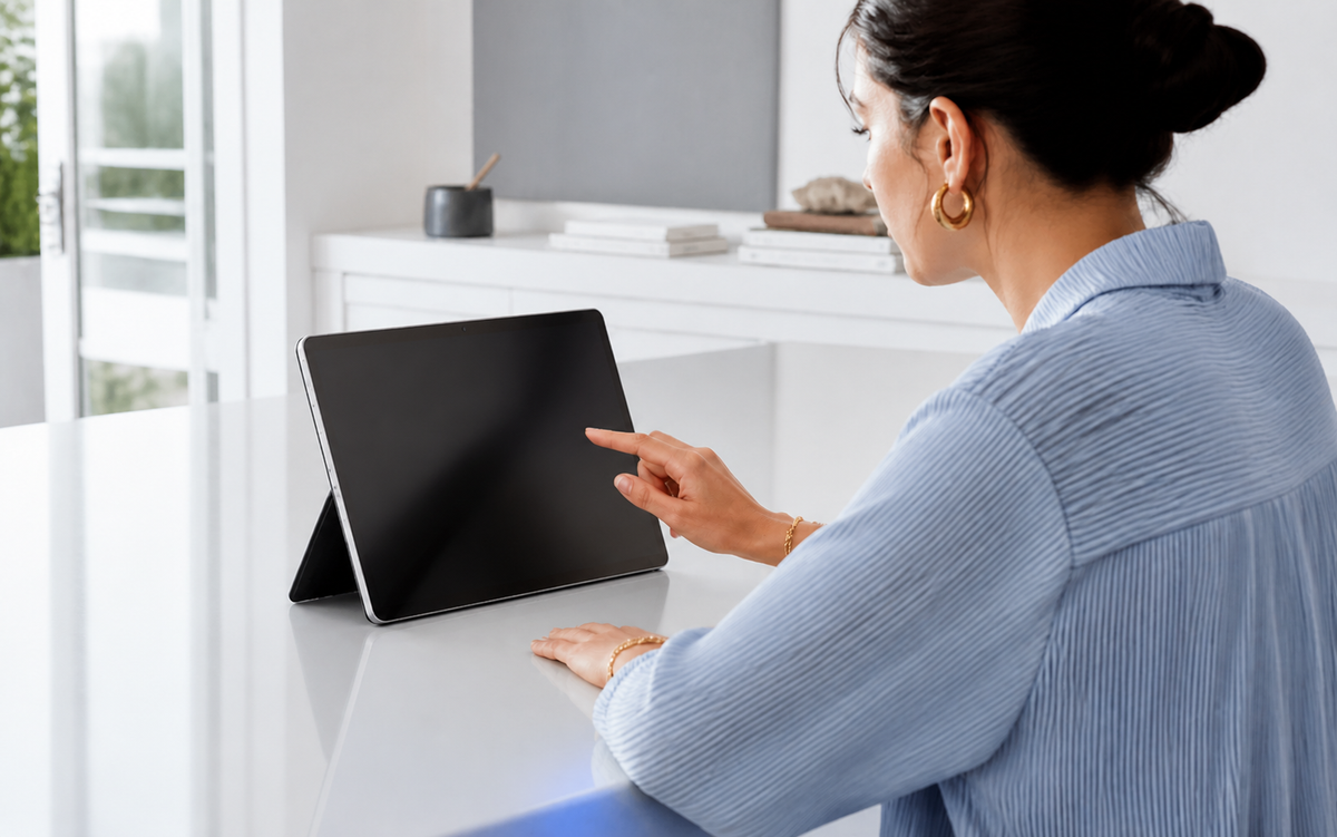 Tablet buying guide in a premium work setting