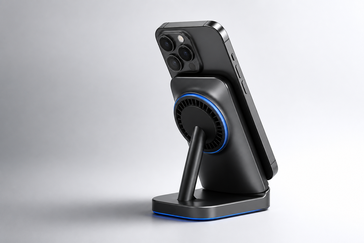 Fast wireless charger in a premium 3C scene
